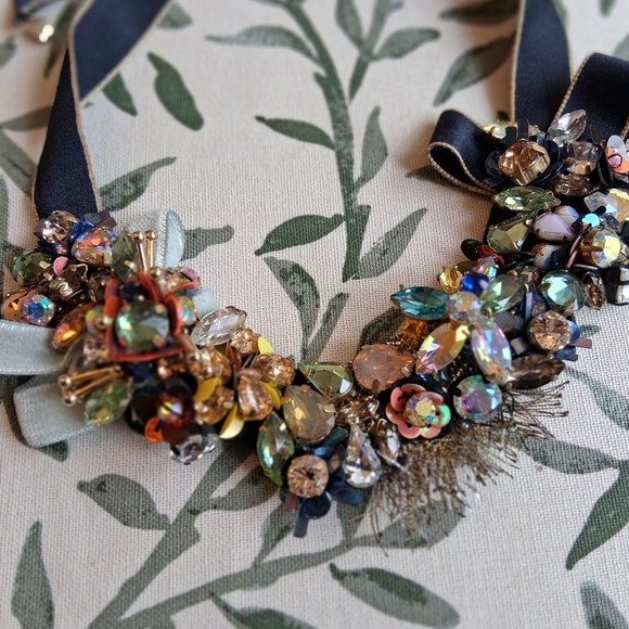 J.Crew Funfetti Mixed Media Ribbon Necklace - Picture 3 of 7